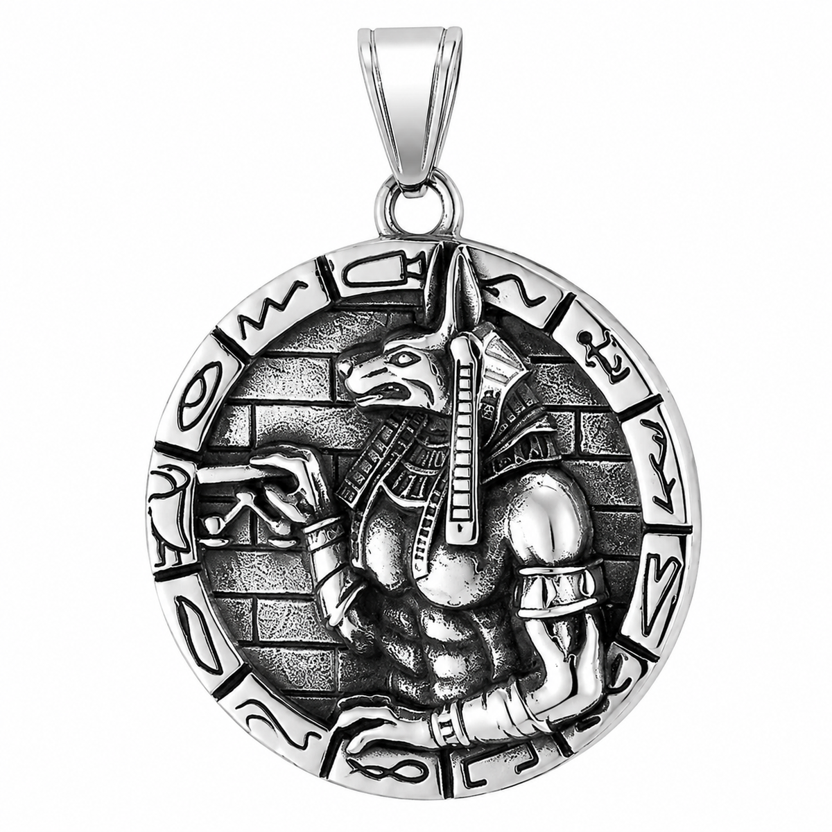 Egyptian Anubis Animal Fox Pendant – Stainless Steel