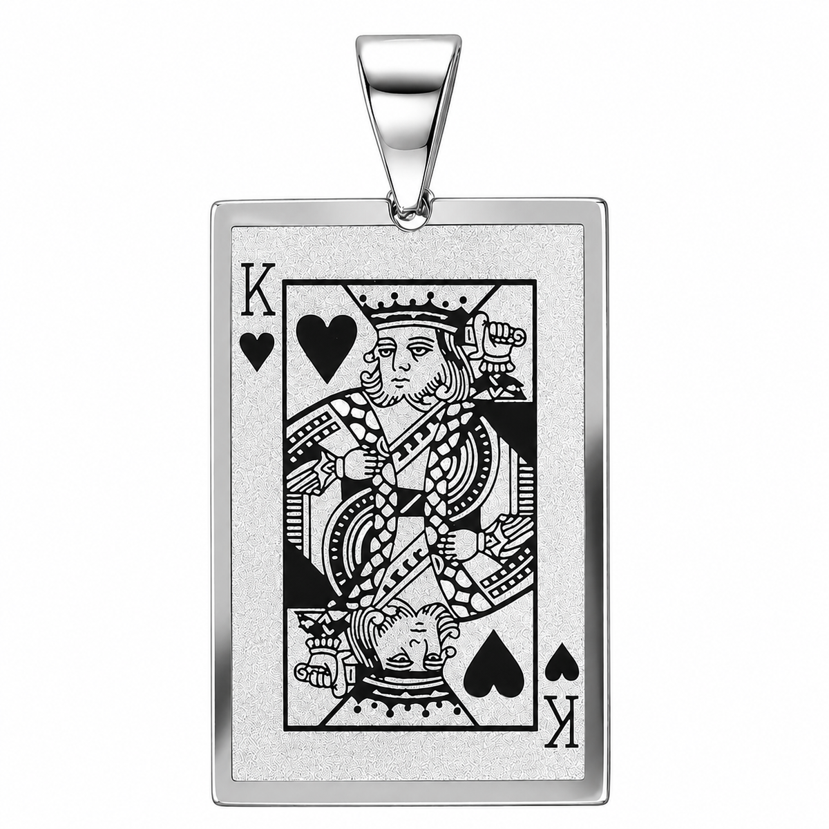 King of Spades Card Lucky Pendant – Stainless Steel
