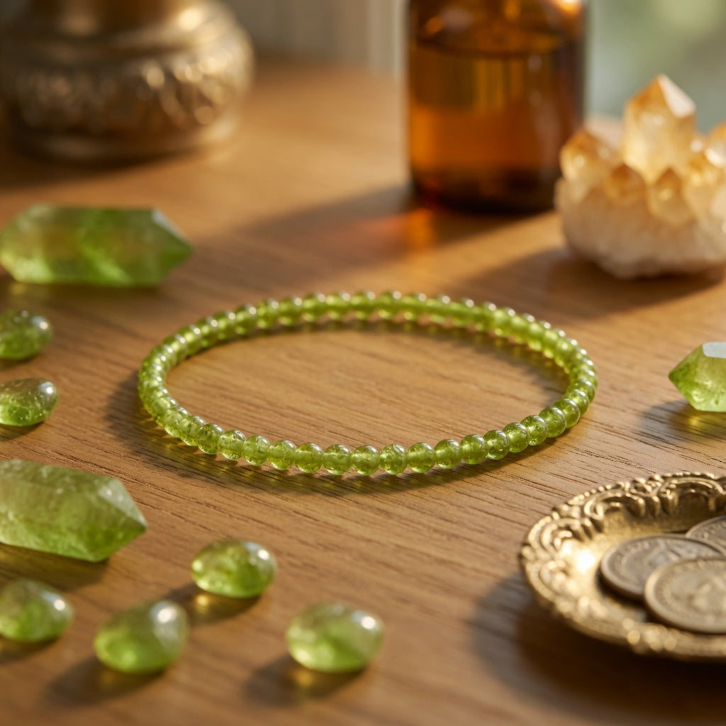 3-4mm Peridot Stretch Bracelet