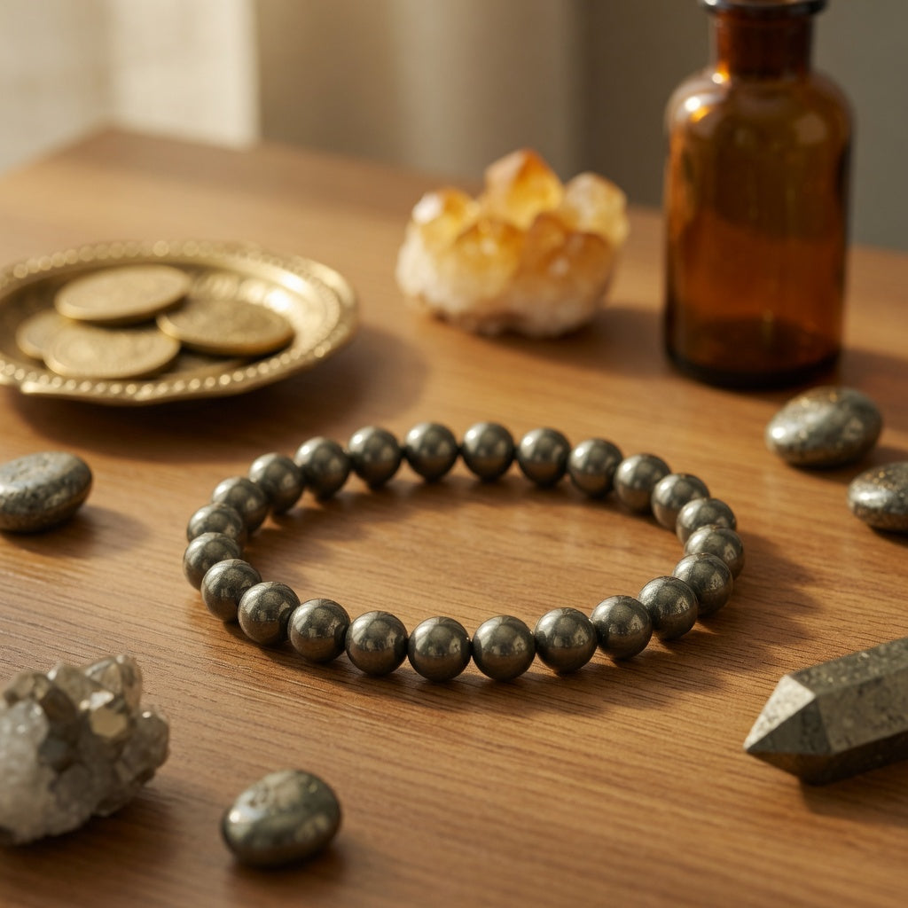 8mm Pyrite Stretch Bracelet
