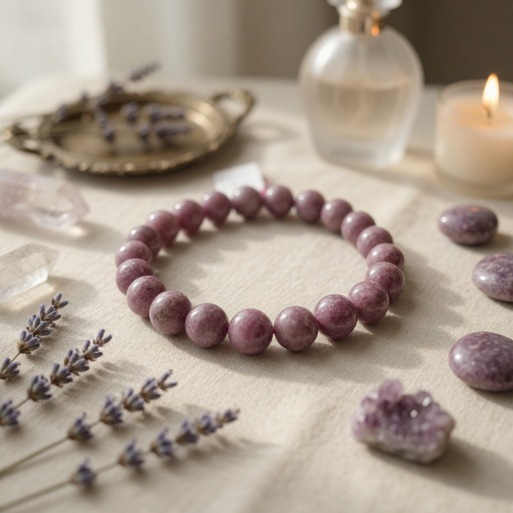 8mm Lepidolite Stretch Bracelet