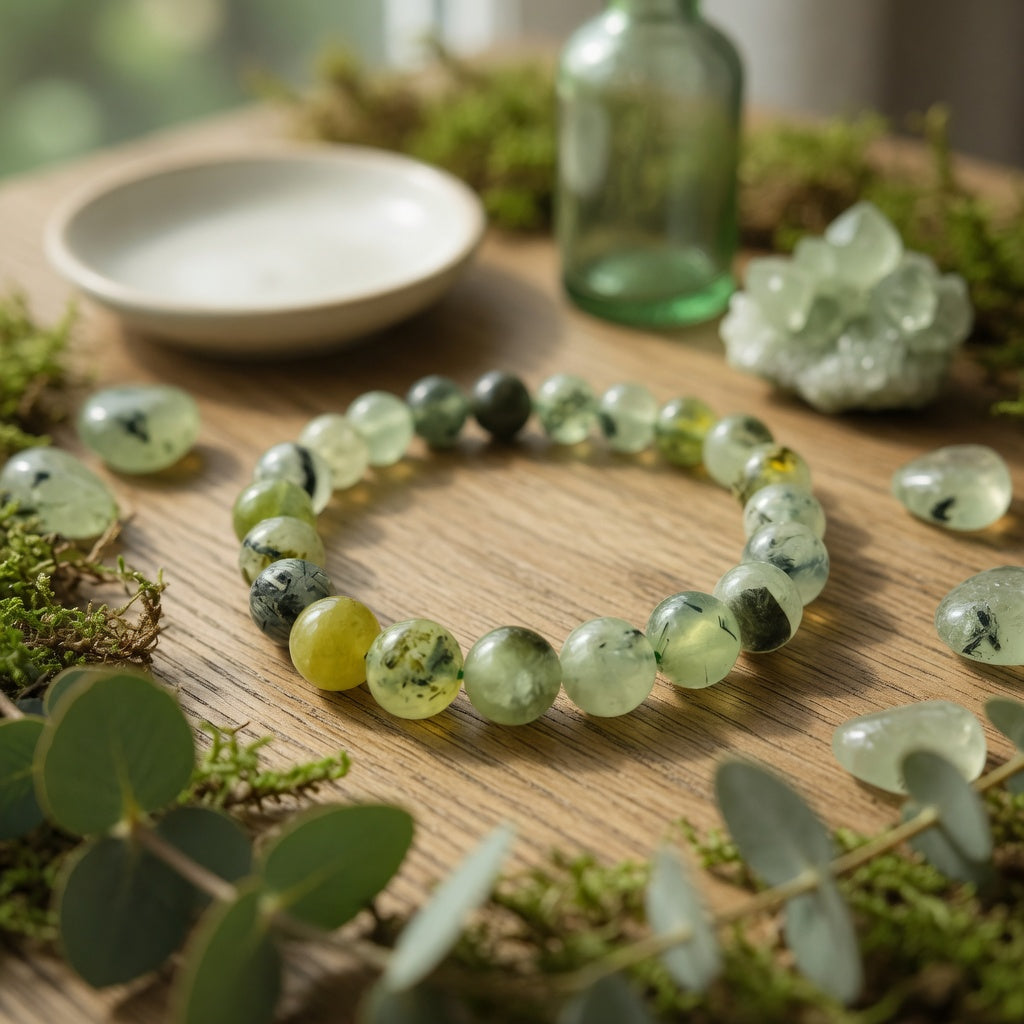 7-8mm Prehnite Stretch Bracelet
