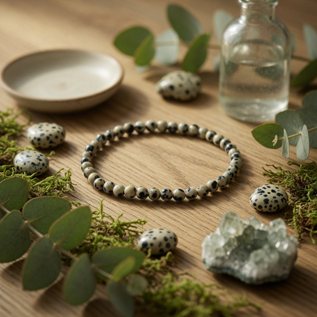 4mm Dalmatian Stretch Bracelet