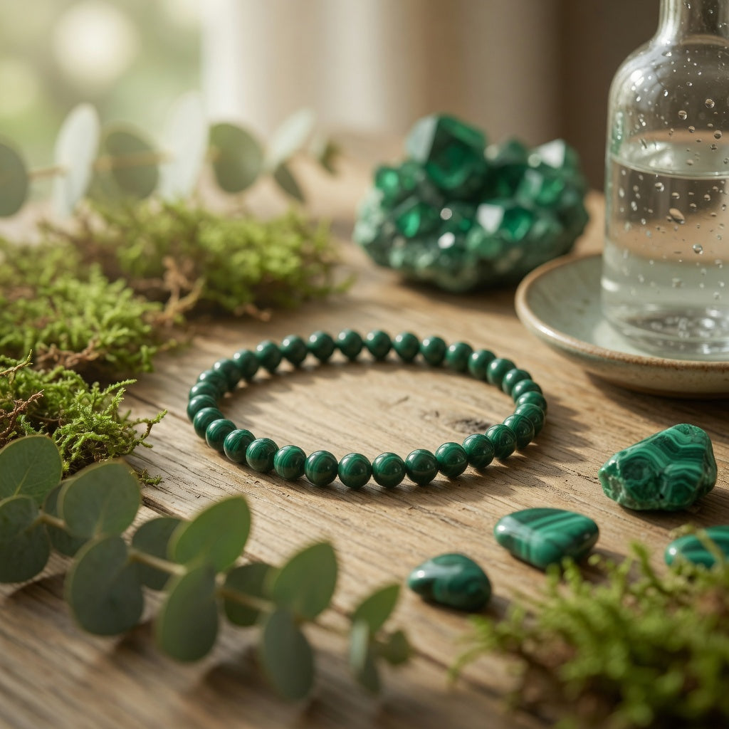 Malachite 4mm Stretch Bracelet