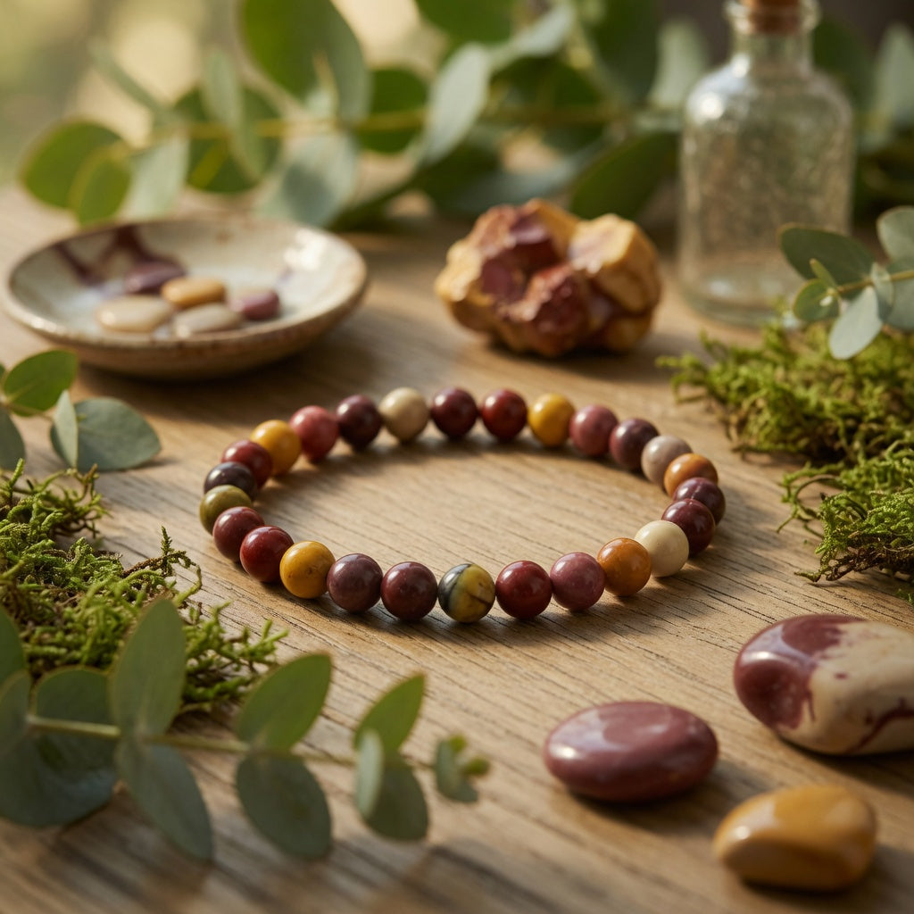 4mm Mookaite Jasper Stretch Bracelet