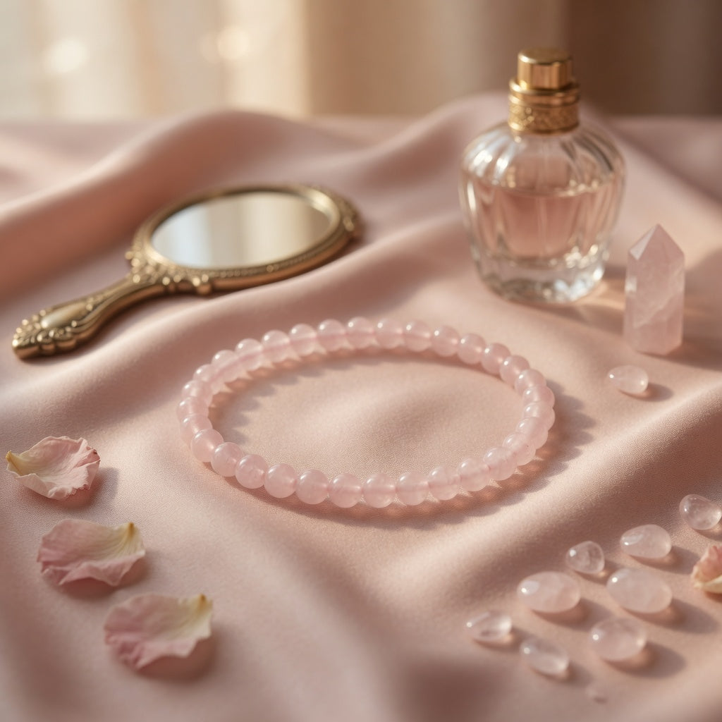 4mm Rose Quartz Stretch Bracelet