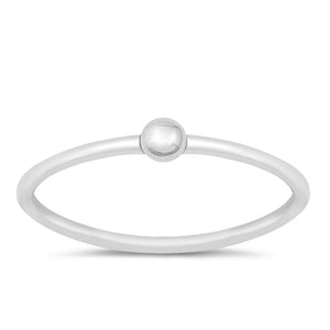 Stacking Vintage Bead Unique Ring New .925 Sterling Silver Band Sizes 3-10