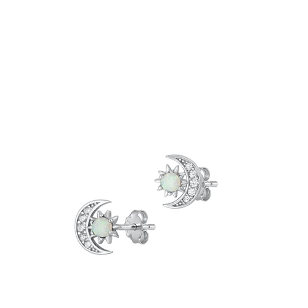 Classic White Clear CZ Earrings (EL451185) – Sterling Silver