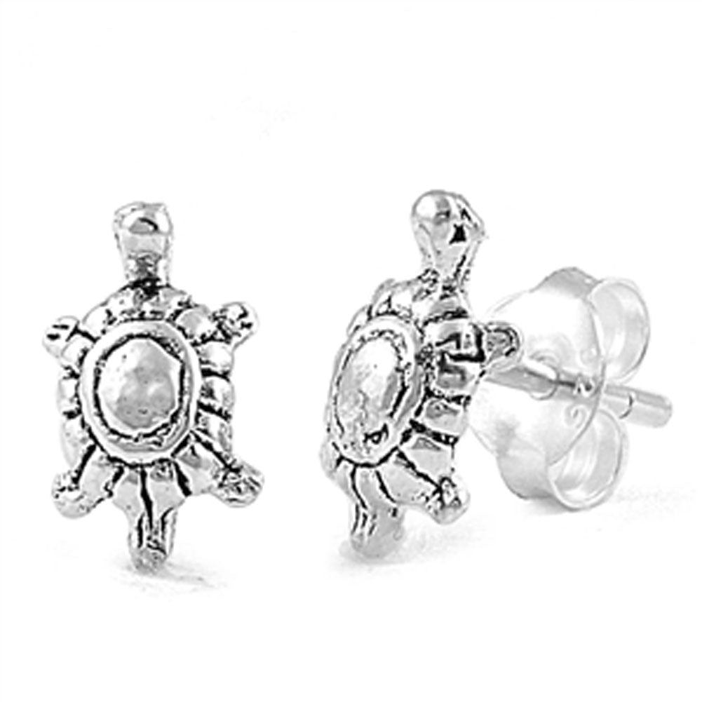 Turtle Stud Earrings (EP441267) – Sterling Silver
