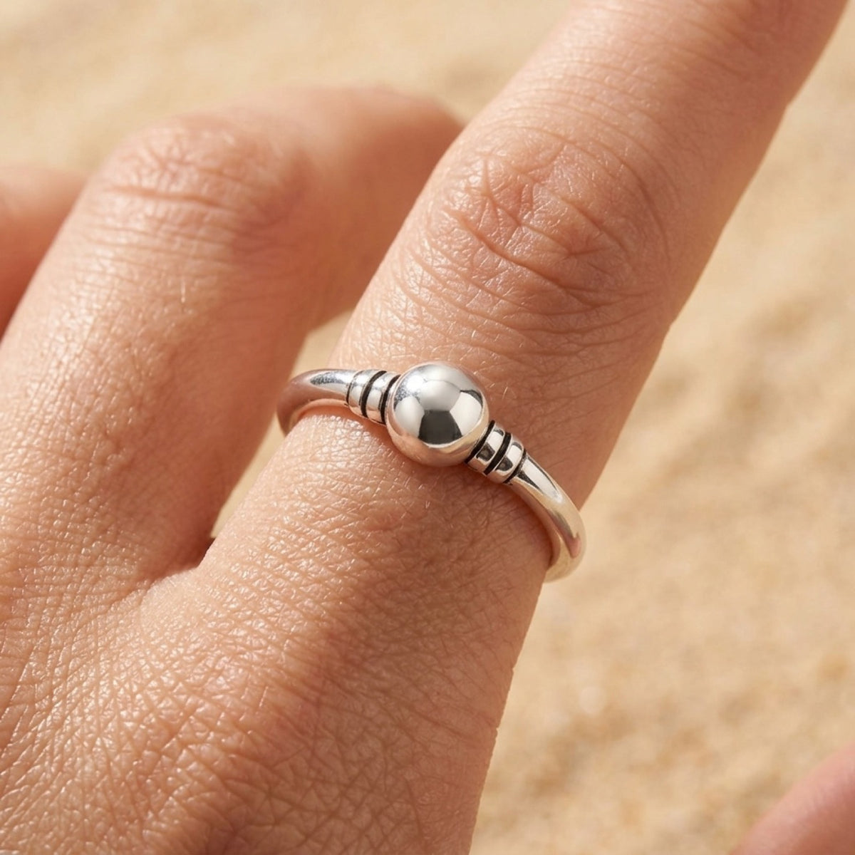 Bali Style Toe Midi Adjustable Ring worn