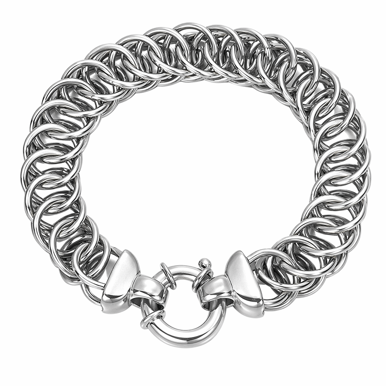 Stainless Steel Double Round Link Mesh Chain