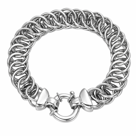 Stainless Steel Double Round Link Mesh Chain