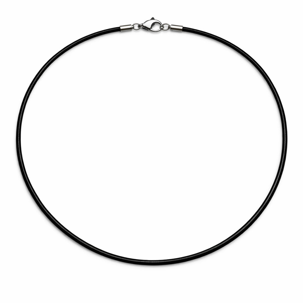 2mm Stainless Steel Rubber Cord Chain (Pack of 5)