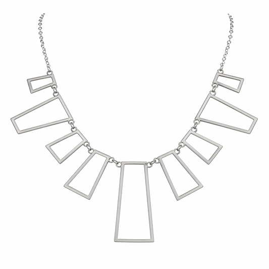 Stainless Steel Geometric Open Charm Cable Chain
