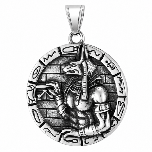 Egyptian Anubis Animal Fox Pendant – Stainless Steel