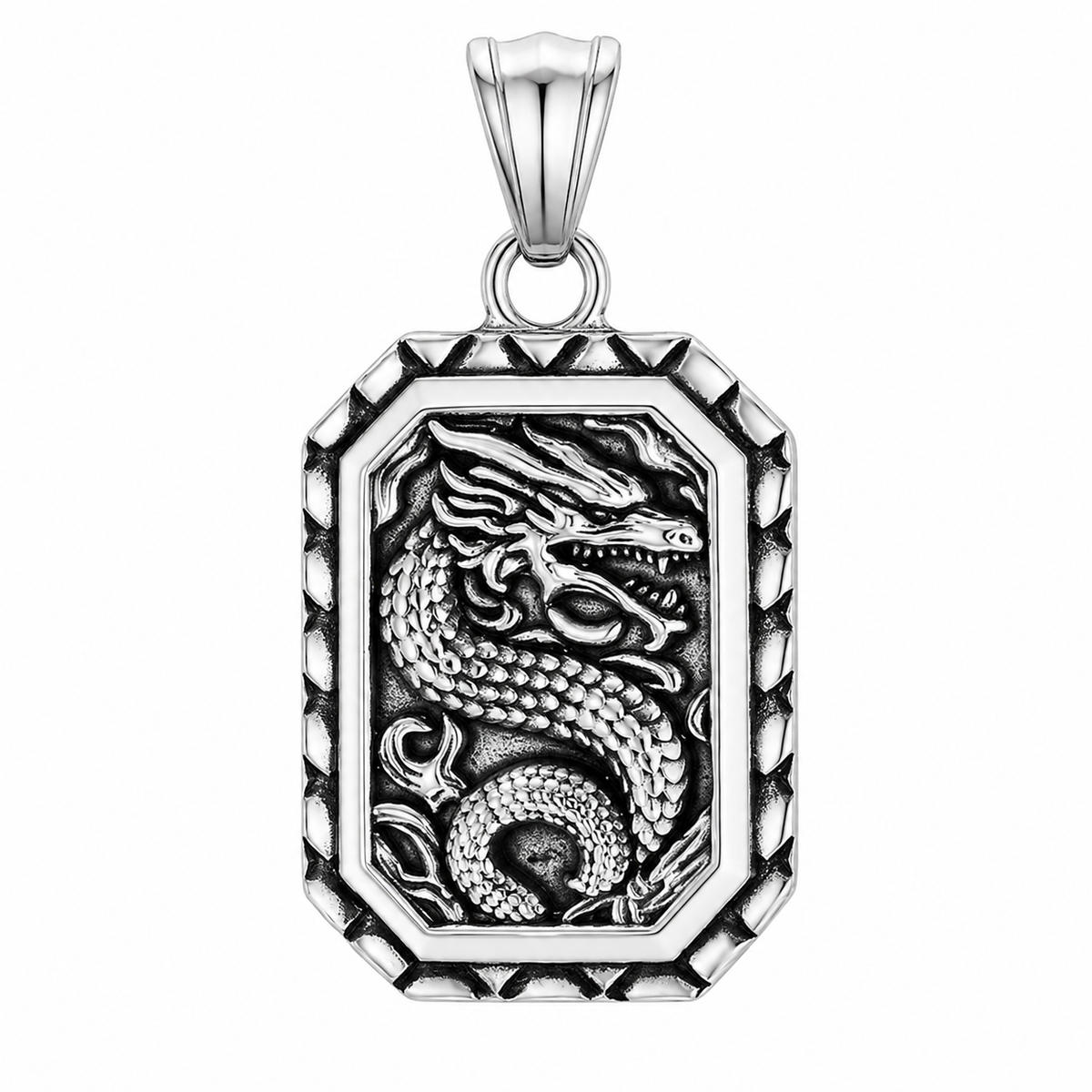 Dragon Mythical Animal Snake Pendant – Stainless Steel