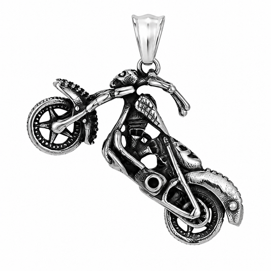 Biker Motorcycle Bike Pendant – Stainless Steel