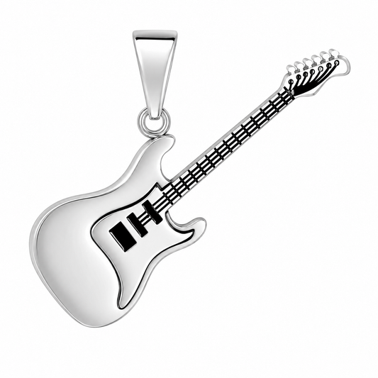 Guitar Rock & Roll Music Pendant (Design 094) – Stainless Steel
