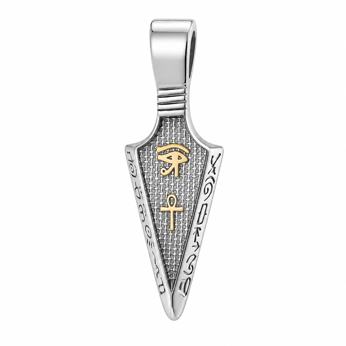 Egyptian Ankh Eye of Horus Pendant – Stainless Steel
