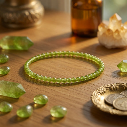 3-4mm Peridot Stretch Bracelet