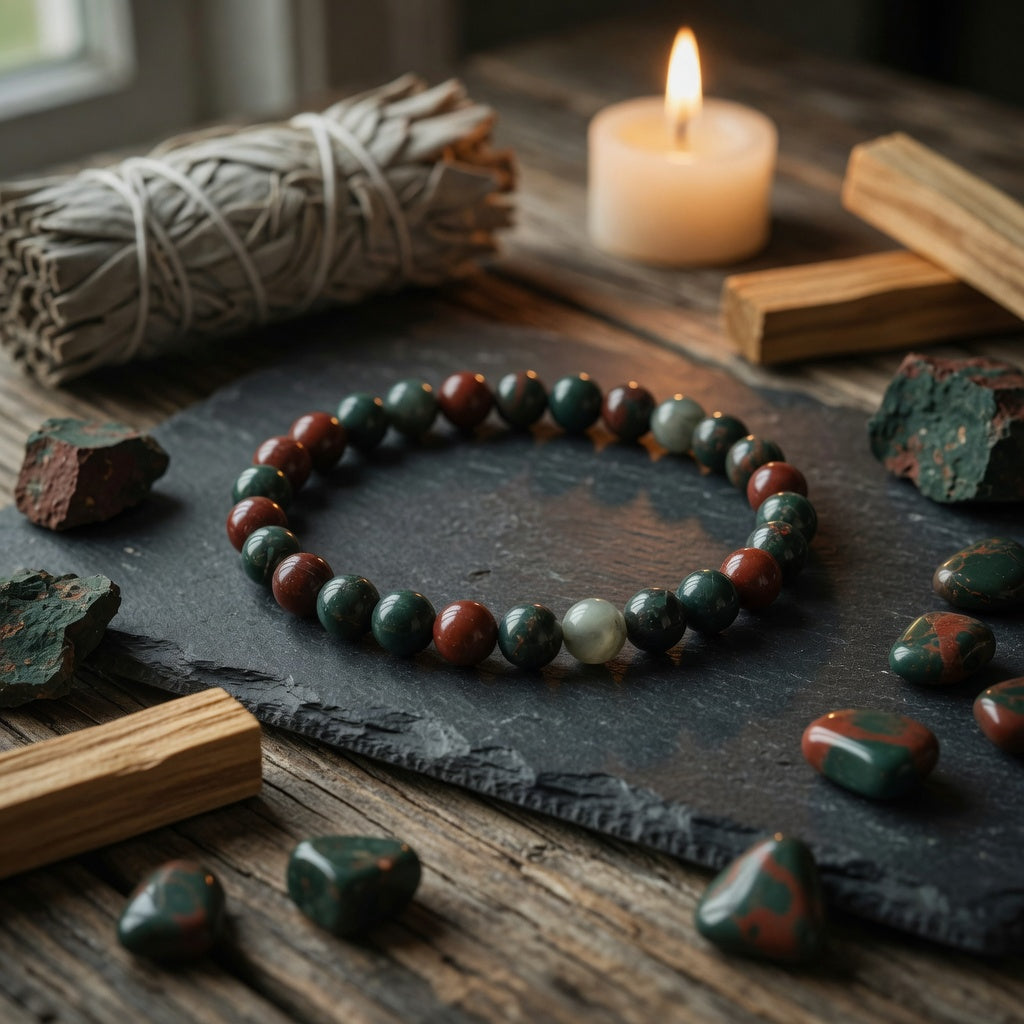 4mm Bloodstone Stretch Bracelet
