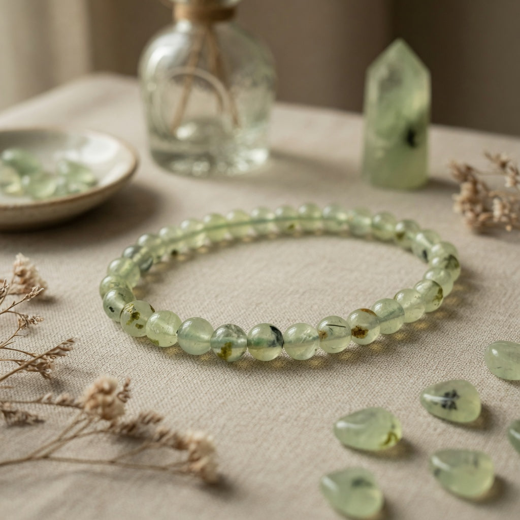 6mm Prehnite Stretch Bracelet