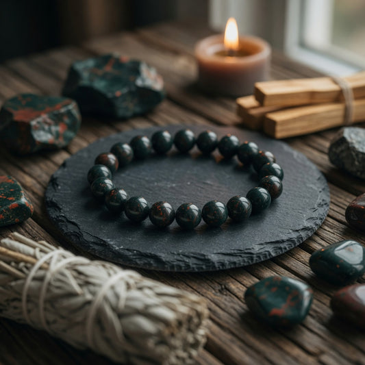 8mm Bloodstone Stretch Bracelet