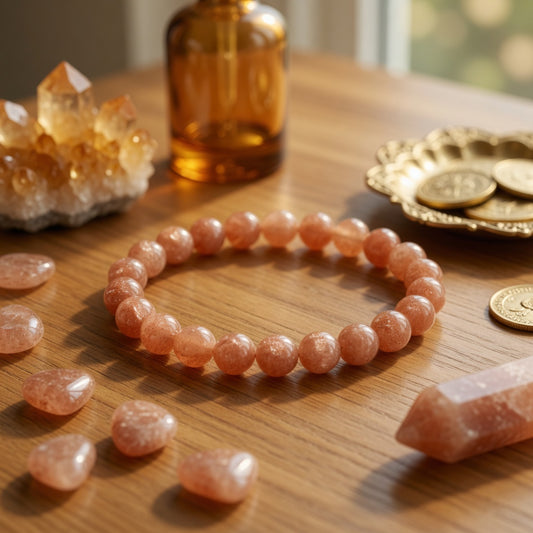 8mm Sunstone Stretch Bracelet