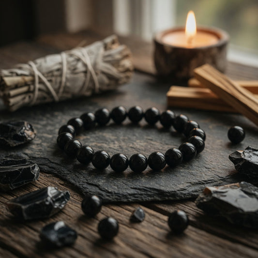 8mm Black Onyx Stretch Bracelet