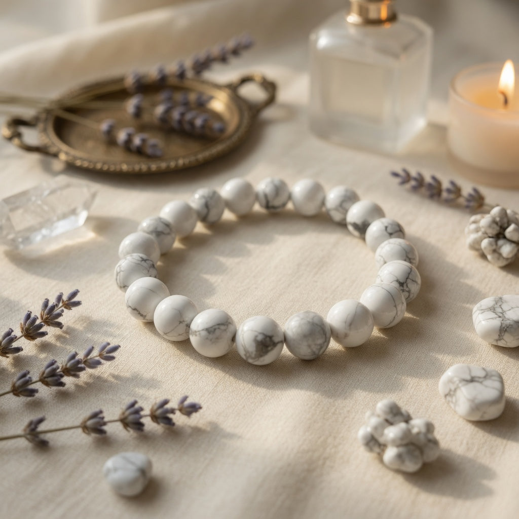 8mm Howlite Stretch Bracelet