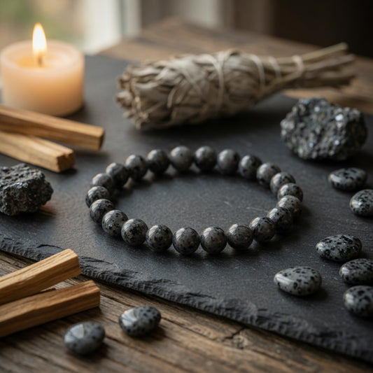 8mm Larvikite Stretch Bracelet