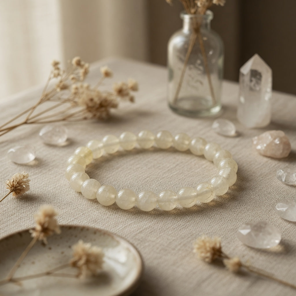 8mm Quartz Stretch Bracelet