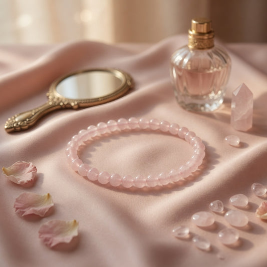 4mm Rose Quartz Stretch Bracelet