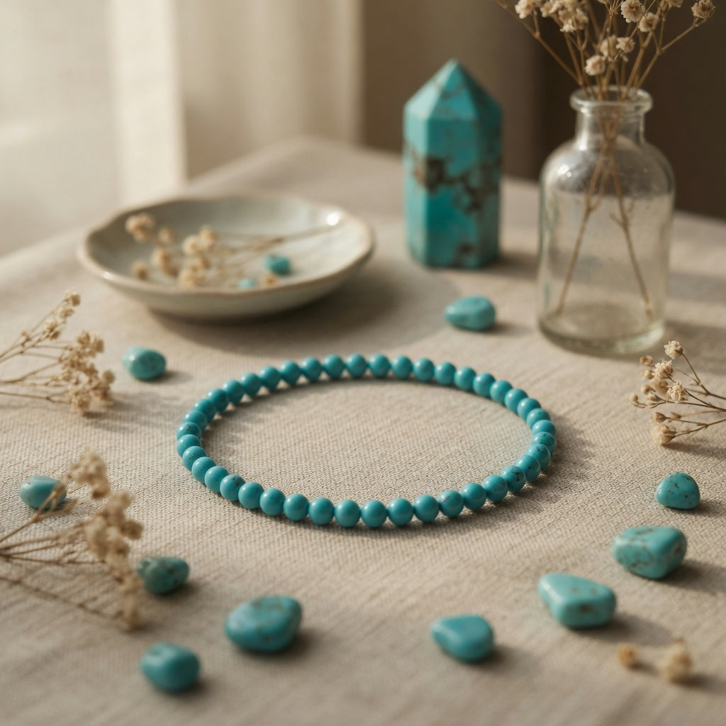 4mm Turquoise Stretch Bracelet