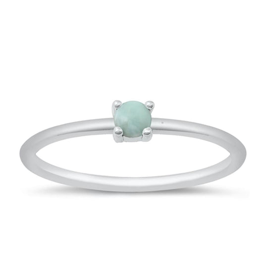 Sterling Silver Larimar Stone Ring