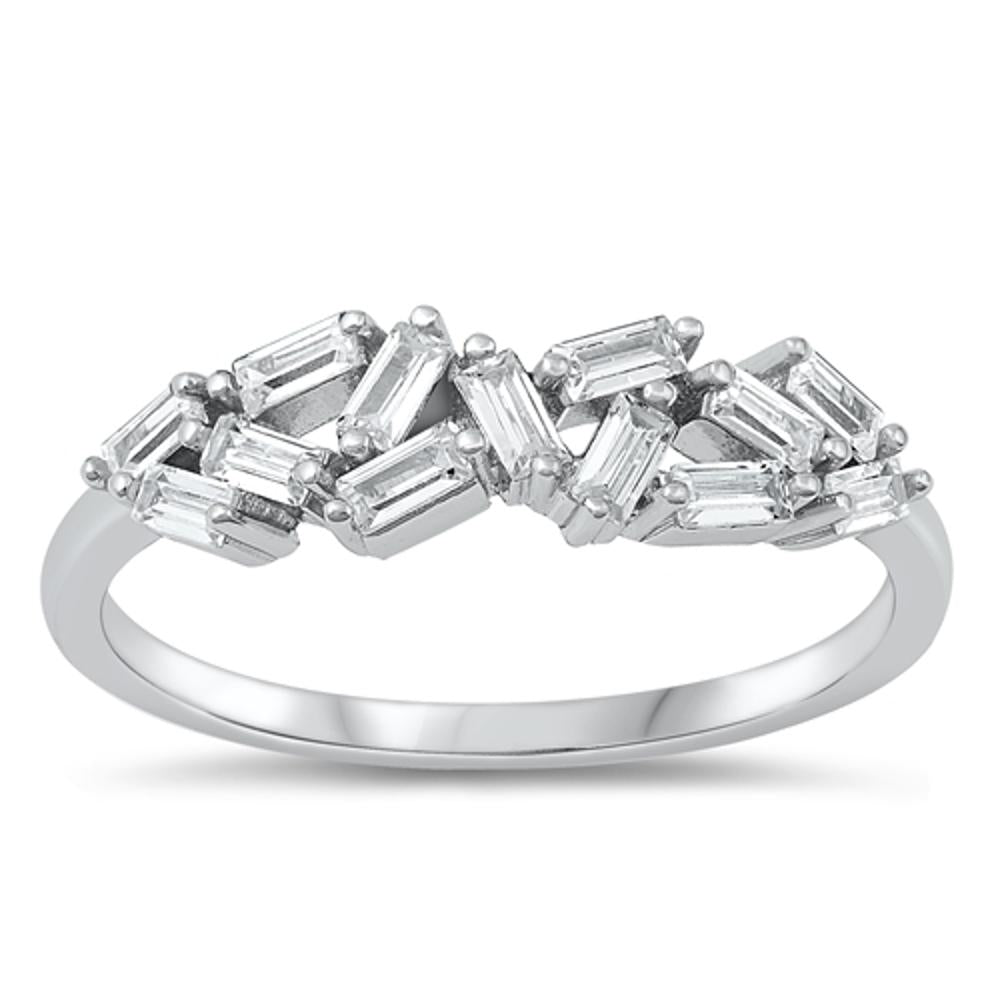 Sterling Silver Clear CZ Ring