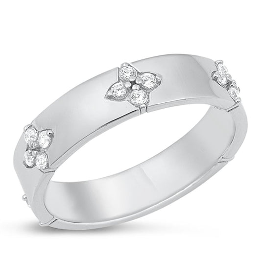 Sterling Silver White CZ Ring