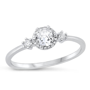 Sterling Silver White CZ Ring