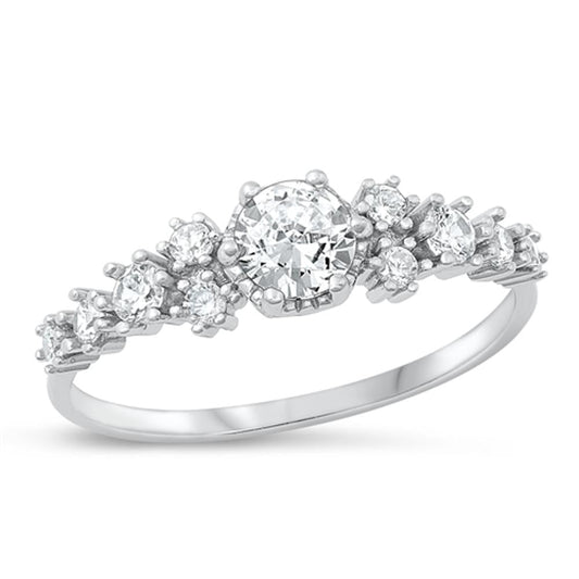 Sterling Silver Clear CZ Ring