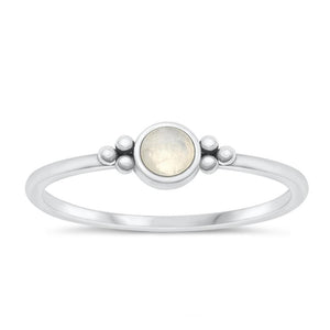 Sterling Silver Moonstone Ring