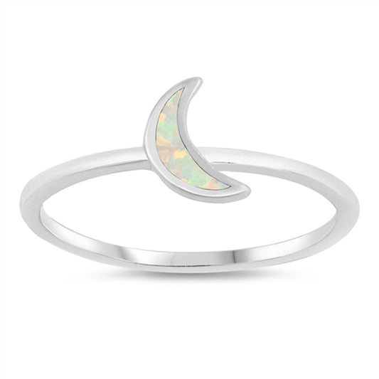 Sterling Silver Moon Ring