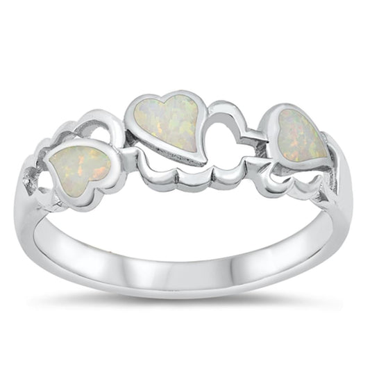 Cute Promise Heart Clouds Ring New .925 Sterling Silver Band Sizes 5-10