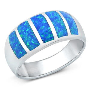 Modern Mosaic Line Ring New .925 Sterling Silver Band Sizes 5-10