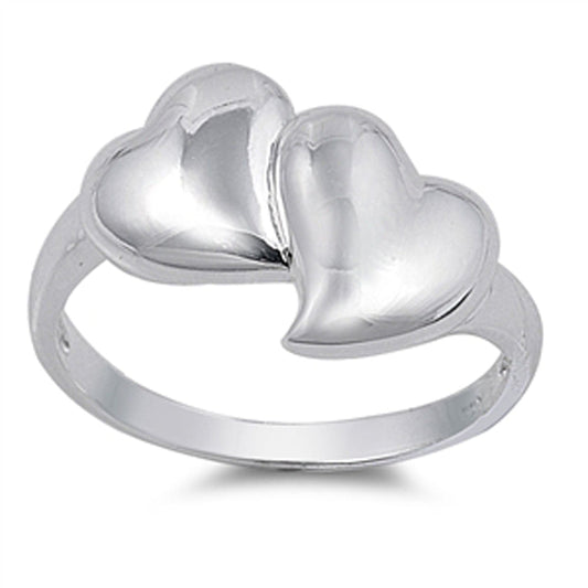 Puffed Heart Infinity Purity Wholesale Ring .925 Sterling Silver Band Sizes 5-9