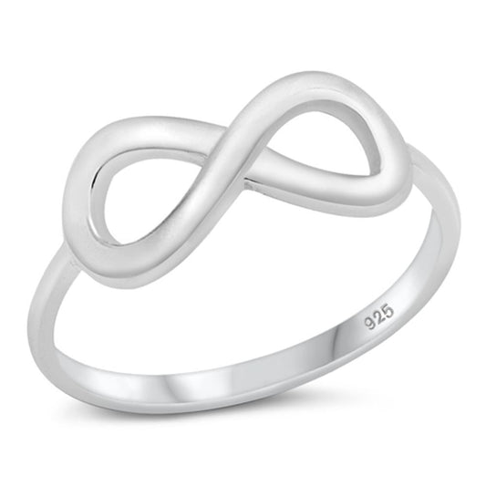 Women's Infinity Forever Love Promise Ring .925 Sterling Silver Band Sizes 4-10