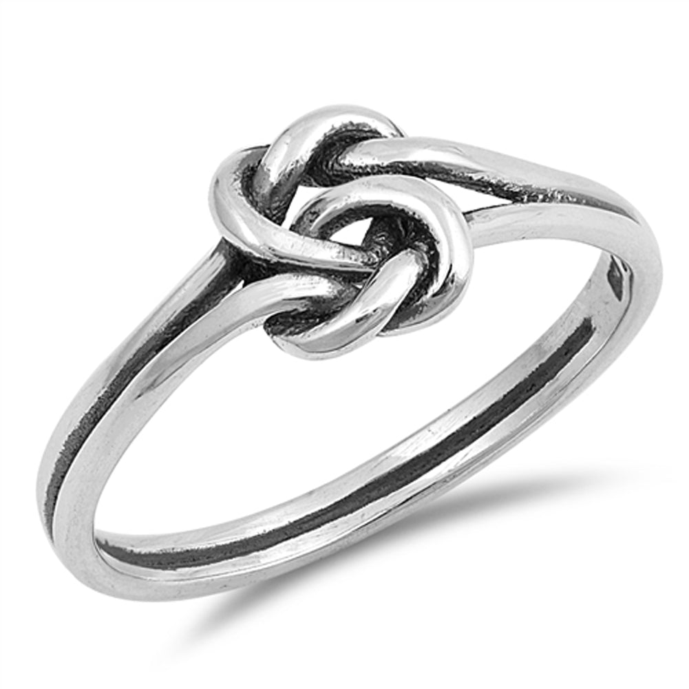 Celtic Knot Criss Cross Woven Thumb Ring New 925 Sterling Silver Band Sizes 3-10