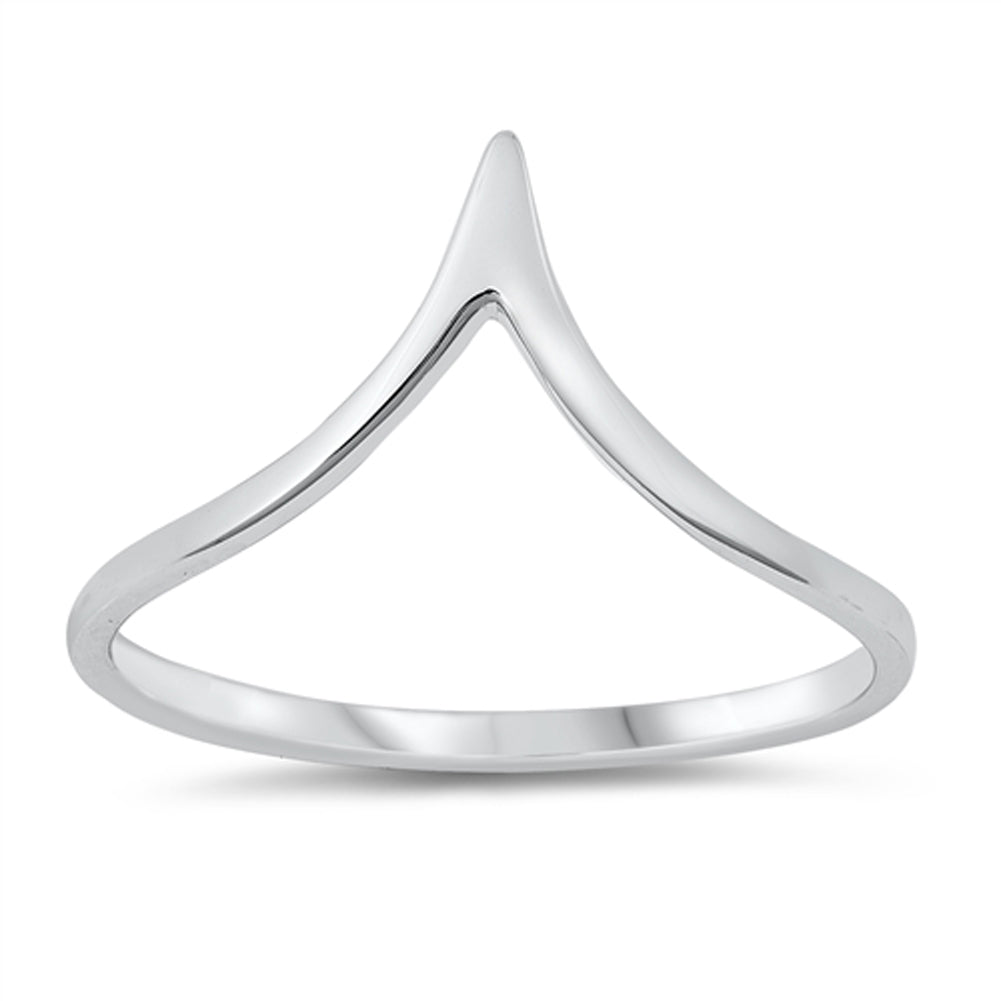 Cute Elegant Chevron Point Triangle Ring New .925 Sterling Silver Band Sizes 3-10