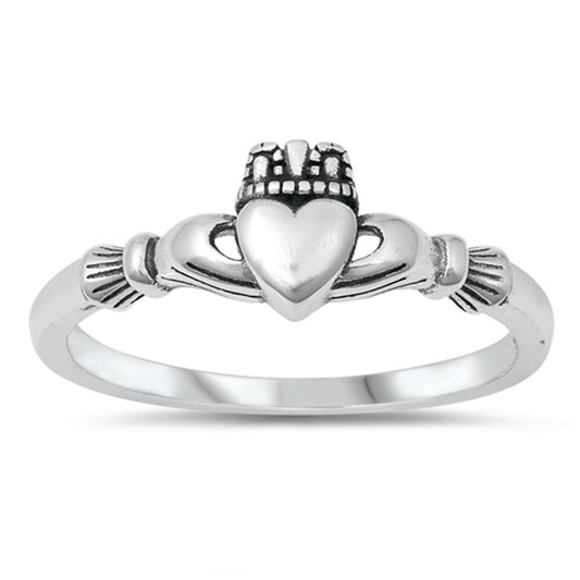 Wholesale Claddagh Heart Ring New .925 Sterling Silver Band Sizes 4-10