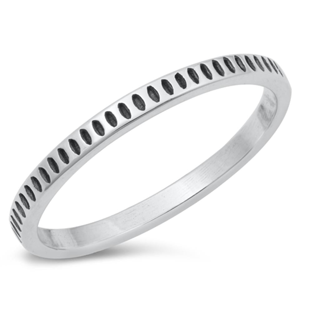 Simple Boho Stacking Ring New .925 Sterling Silver Band Sizes 2-10