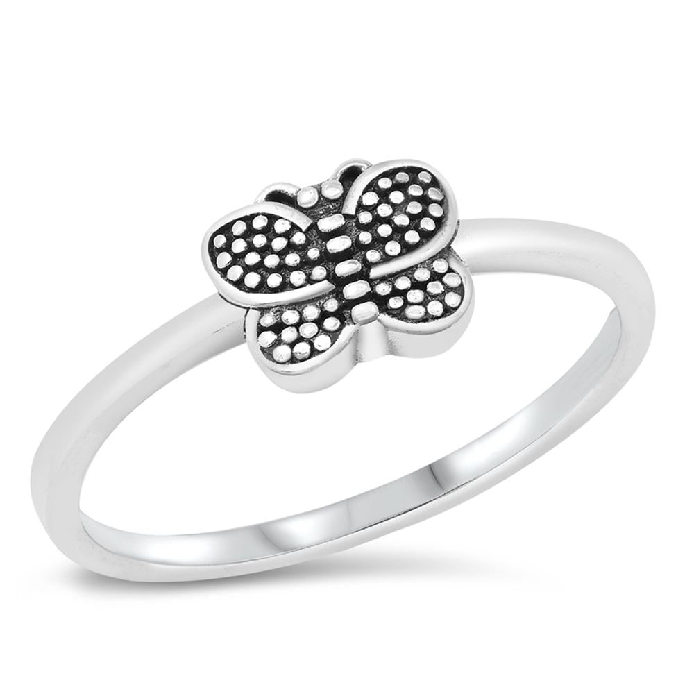 Cute Bali Butterfly Tiny Ring New .925 Sterling Silver Band Sizes 4-10